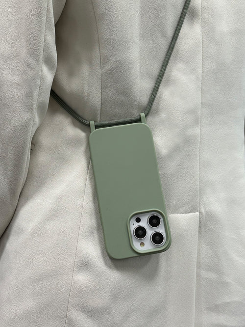 Alloy Luxury Lanyard Style Premium Quality Solid Color Phone Case with Metal Bead Lanyard Strap, Compatible with Iphone 16/16E/15/14/13/12/11 Pro Max Plus/16E, Waterproof, Shockproof, Anti-Fall, Anti-Scratch, Spring