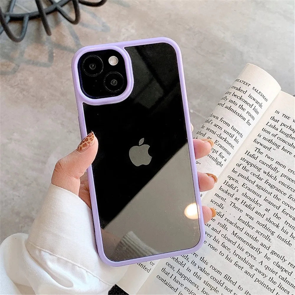 Candy Shockproof Silicone Bumper Phone Case for Iphone 17 16 15 14 11 12 13 Pro Max XS XR plus Transparent Protection Back Cover